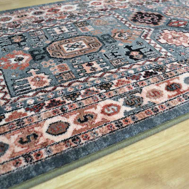 Royal Kashqai Traditional Wool Runner Rugs 4306 100 Green