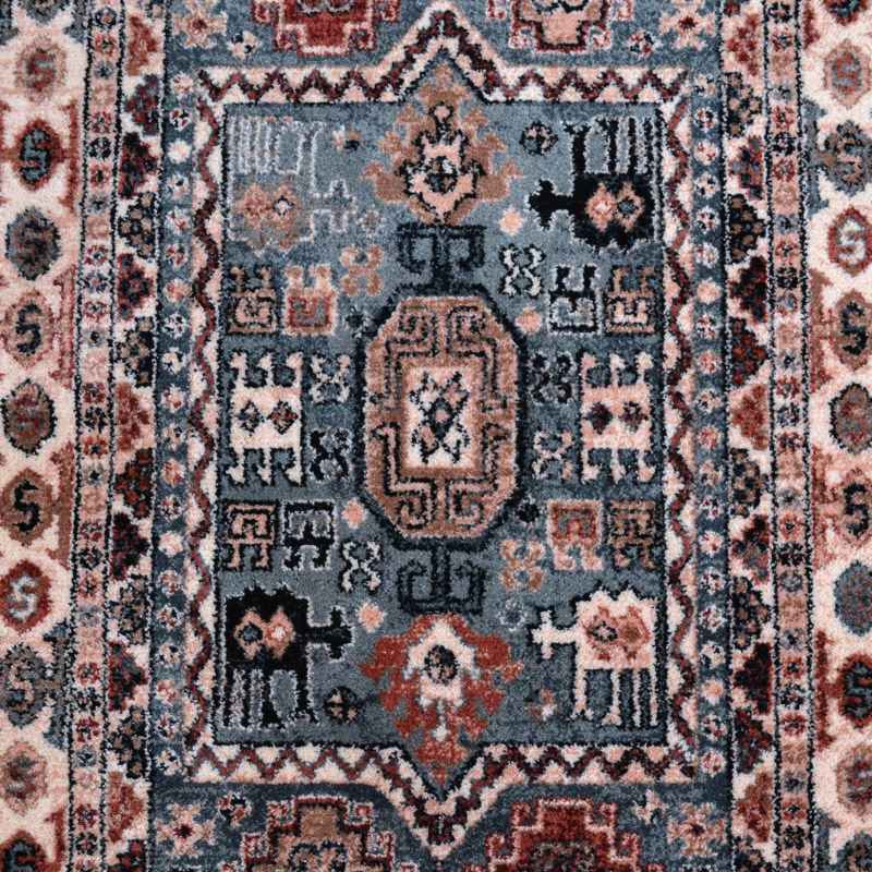 Royal Kashqai Traditional Wool Runner Rugs 4306 100 Green