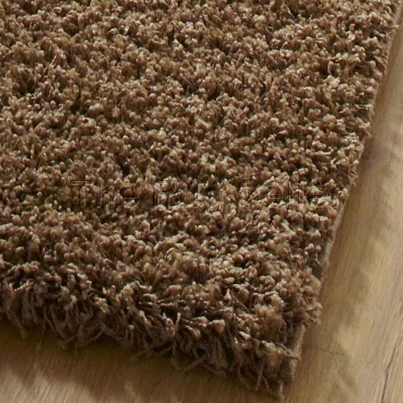 Vista Shaggy Plain Thick Rugs 2236 Beige