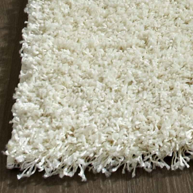 Vista Shaggy Plain Thick Rugs 2236 Cream