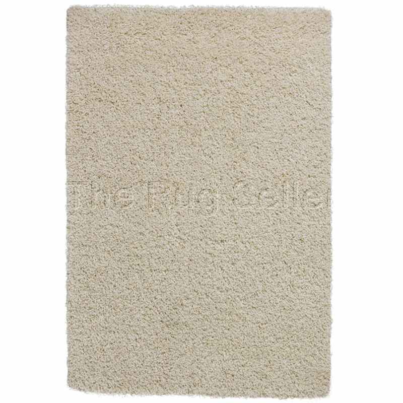 Vista Shaggy Plain Thick Rugs 2236 Cream