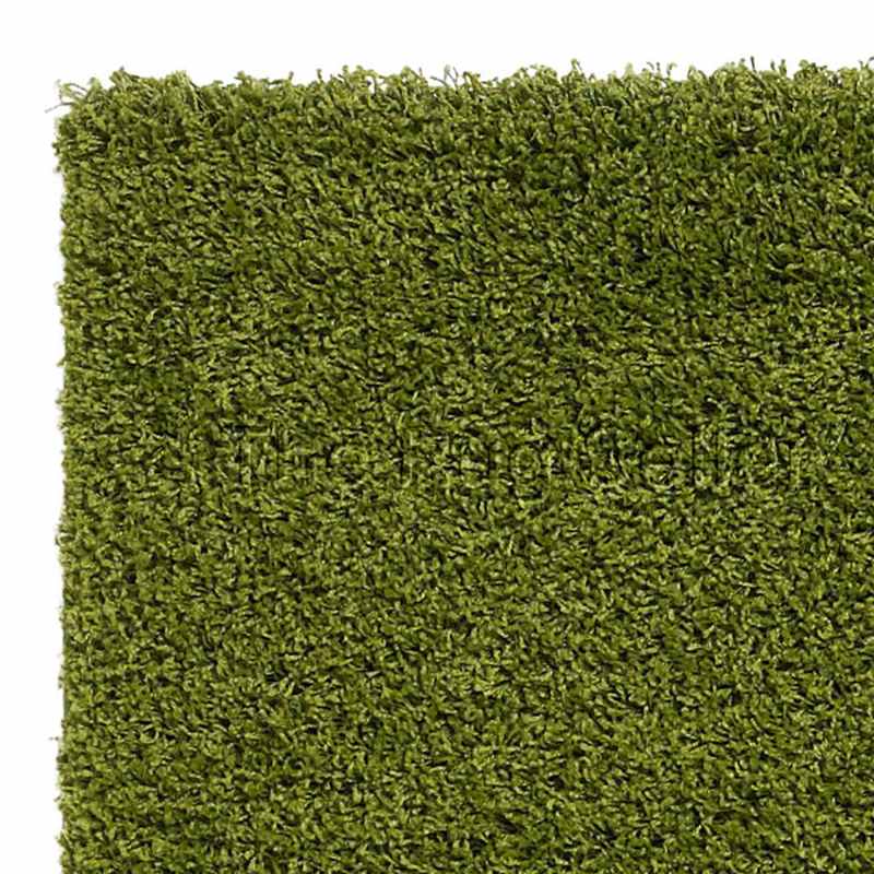 Vista Shaggy Plain Thick Rugs 2236 Green