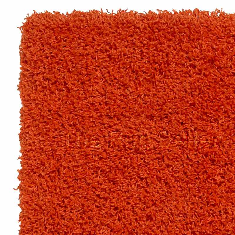 Vista Shaggy Plain Thick Rugs 2236 Orange