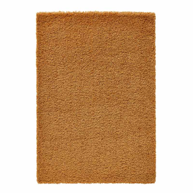 Vista Shaggy Plain Thick Rugs 2236 in Yellow