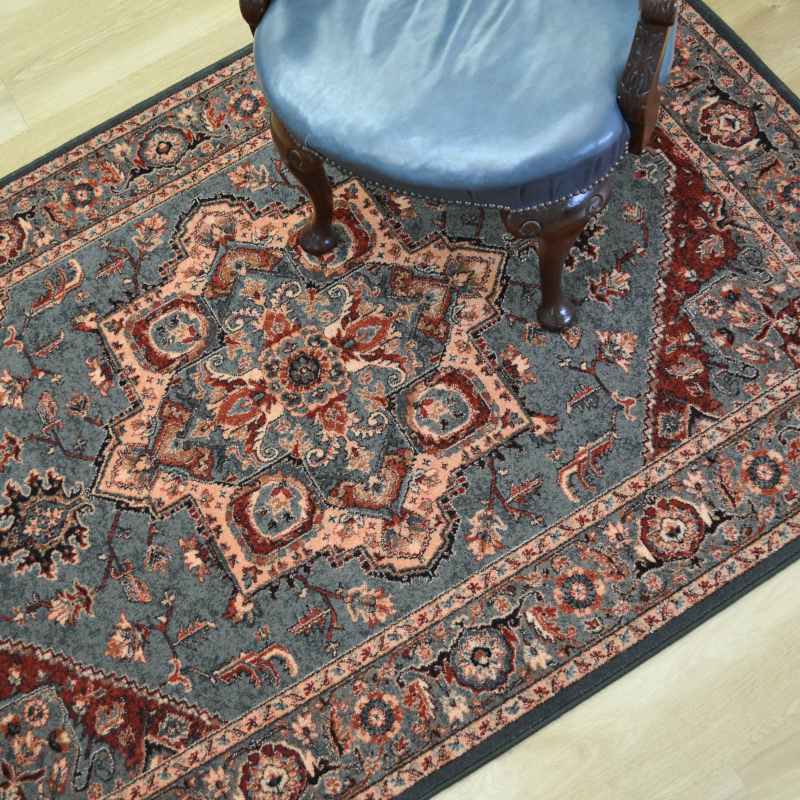 Royal Kashqai Traditional Wool Rugs 4354 401 in Green