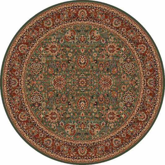 Kashqai Traditional Persian Circle Rugs 4362 400 in Green