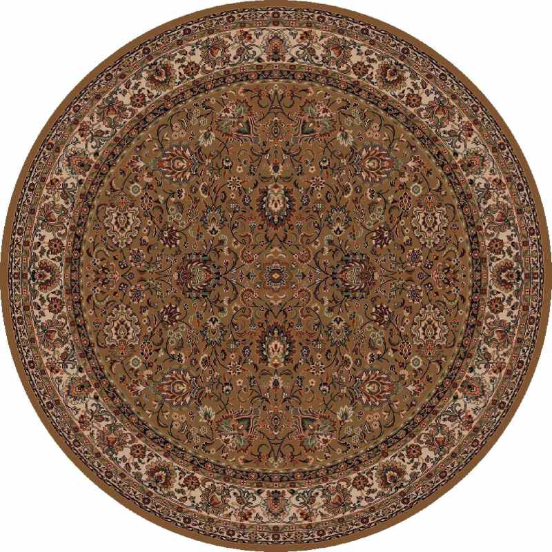 Kashqai Traditional Persian Circle Rugs 4362 600 in Gold