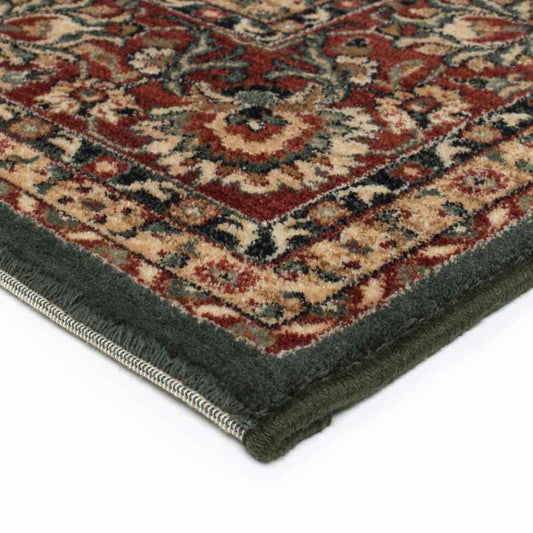 Royal Kashqai Traditional Hallway Runner Rugs 4362 400 in Green