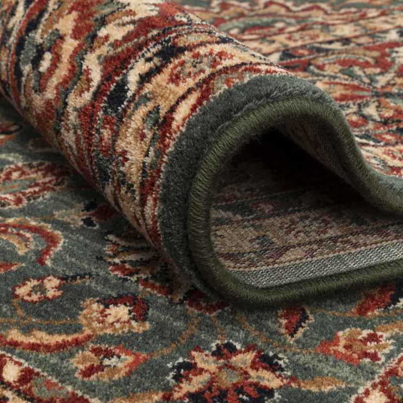 Royal Kashqai Traditional Hallway Runner Rugs 4362 400 in Green