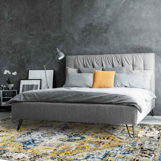 Louis De Poortere Antiquarian Antique Heriz Rugs 8704 in Amir Gold