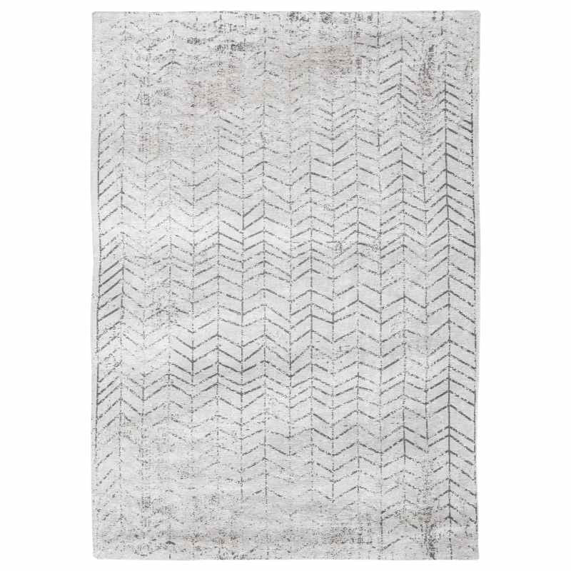 Louis De Poortere Mad Men Jacobs Ladder Rug 8652 in Black on White