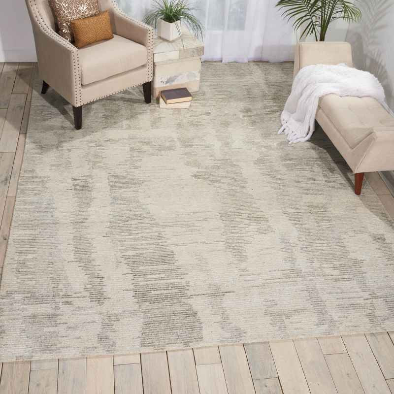Ellora Rugs ELL01 in Ivory and Grey by Nourison