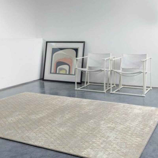 Chamonix 46006 700 Geometric Rugs in Gold Grey and Ivory