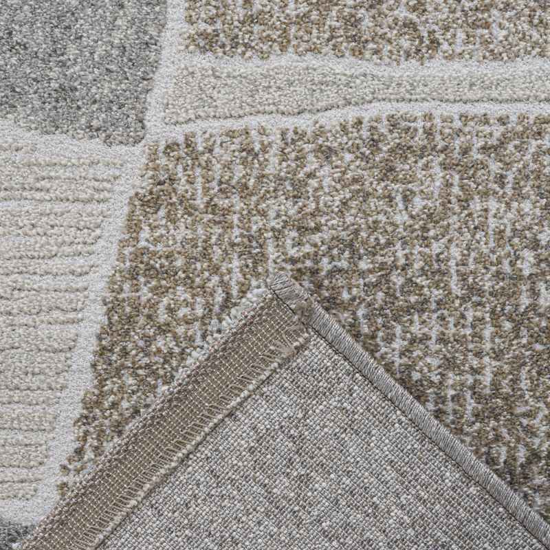Milano 46038 6191 Abstract Modern Rug in Beige