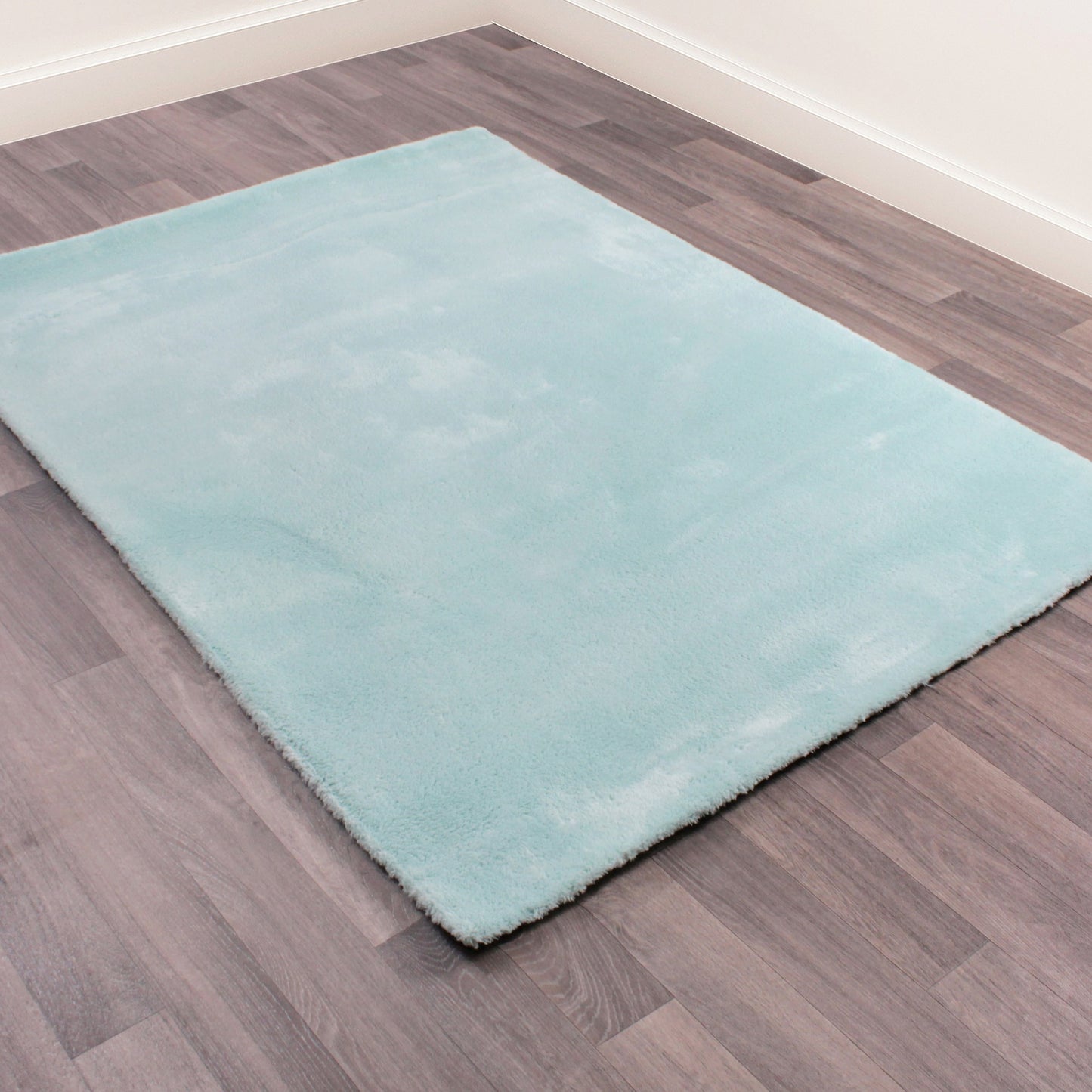 Lulu Shaggy Rugs in Duck Egg
