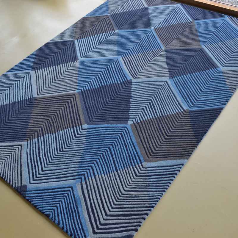 Rhythm Rugs in Indigo 40908 by Harlequin