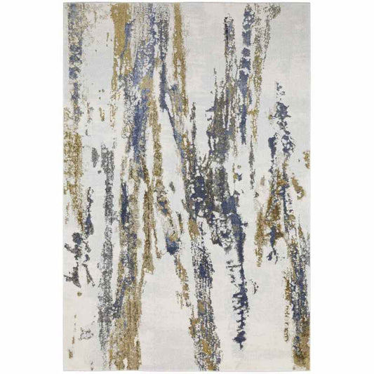 Stella Modern Abstract Wool Rugs 47202 JC500 in Blue