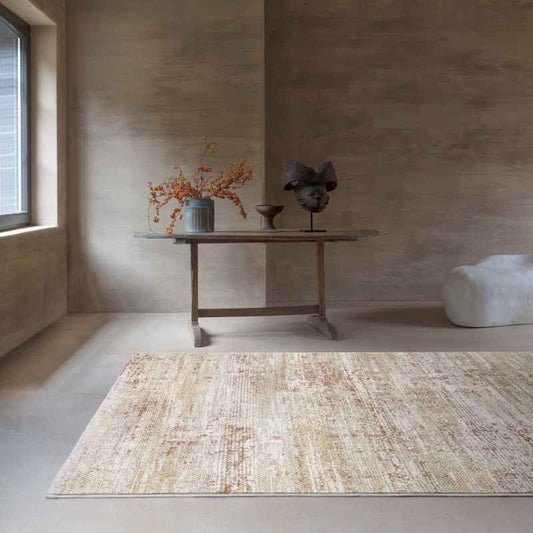 Stella Modern Abstract Wool Rugs 47203 JC700 in Beige