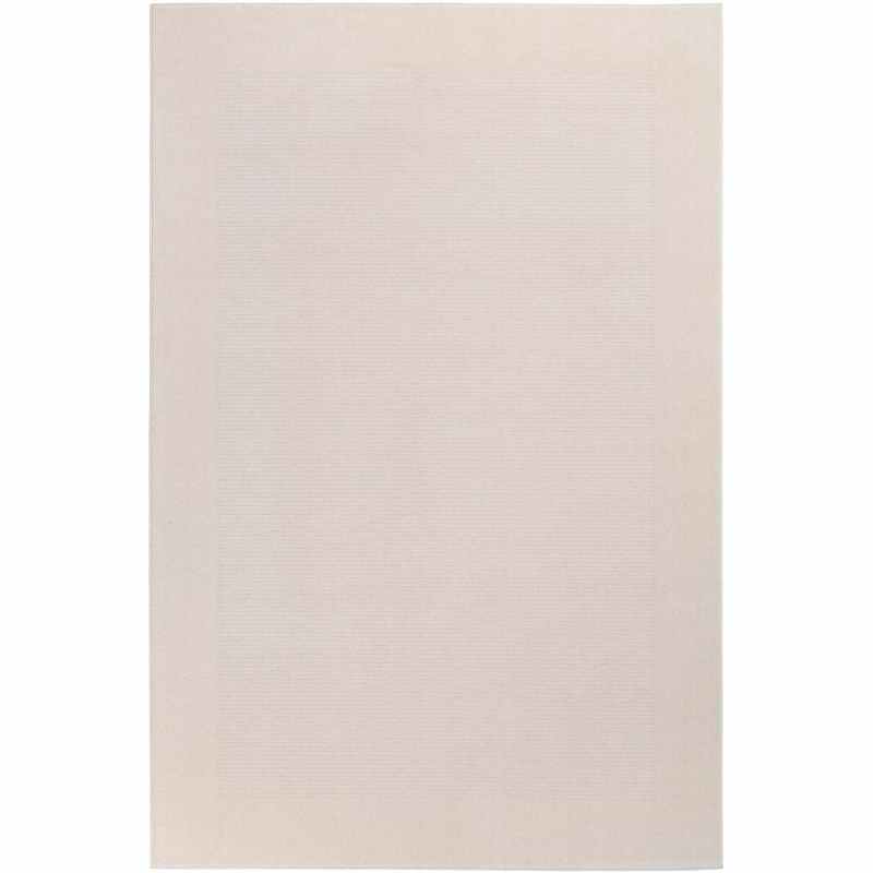 Malmo 48804 LA101 Textured Stripe Wool Rugs in Beige