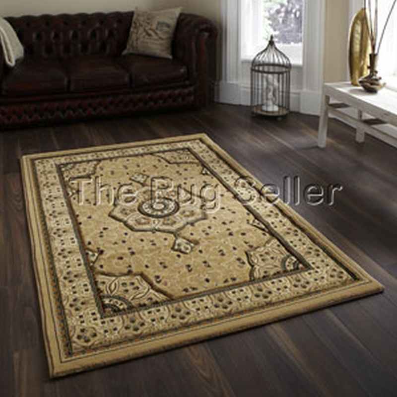 Heritage 4400 Traditional Medallion Rugs in Beige