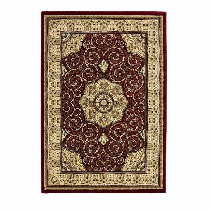 Heritage 4400 Traditional Medallion Rugs in Red