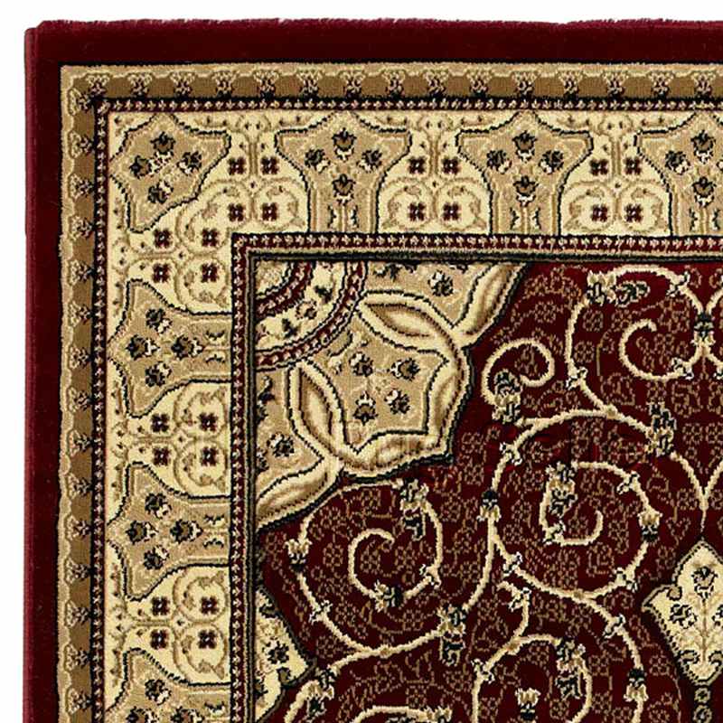 Heritage 4400 Traditional Medallion Rugs in Red