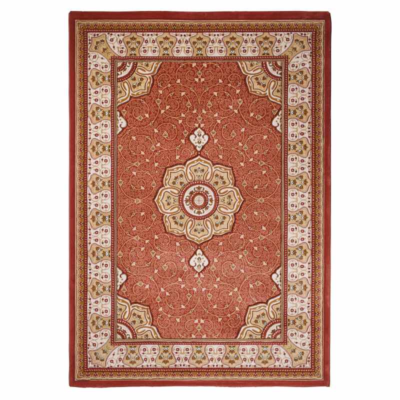 Heritage 4400 Traditional Medallion Rugs in Terracotta