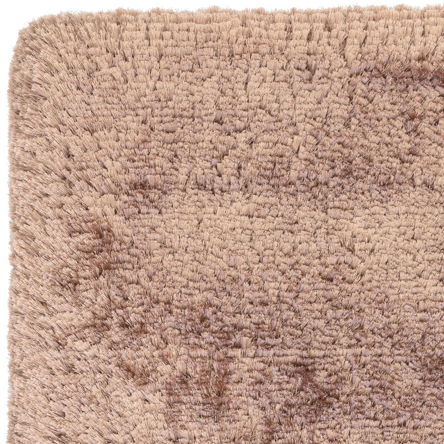 Plush Plain Modern Shaggy Rugs in Blush Pink