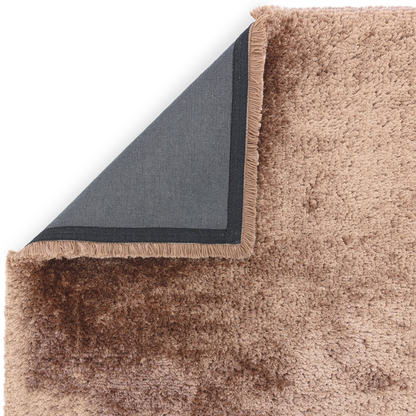 Plush Plain Modern Shaggy Rugs in Blush Pink