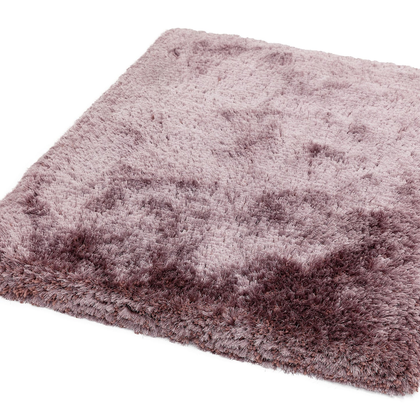 Plush Plain Modern Shaggy Rugs in Dusk