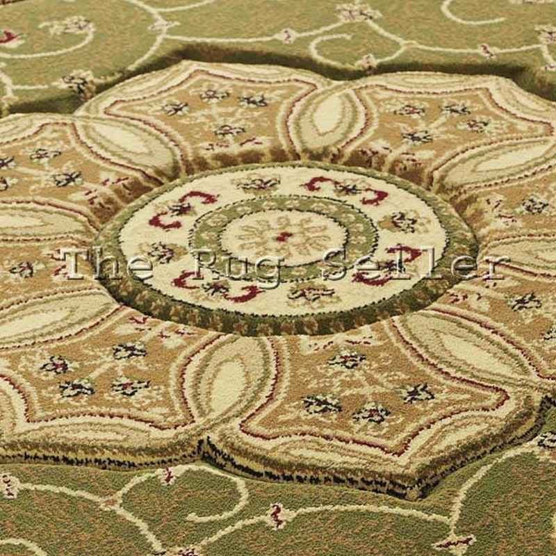 Heritage 4400 Circular Rugs in Green