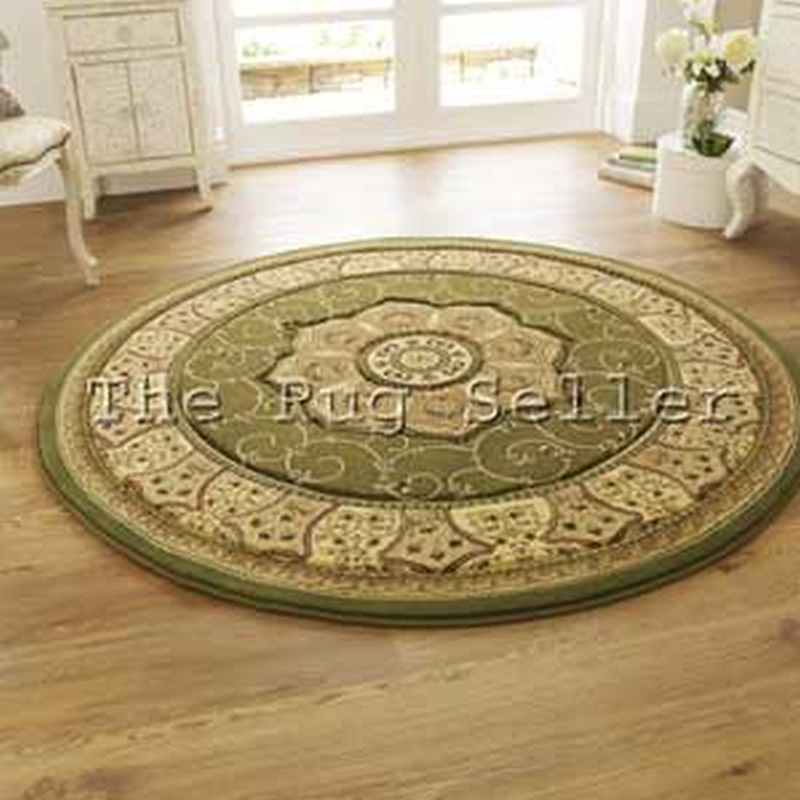 Heritage 4400 Circular Rugs in Green