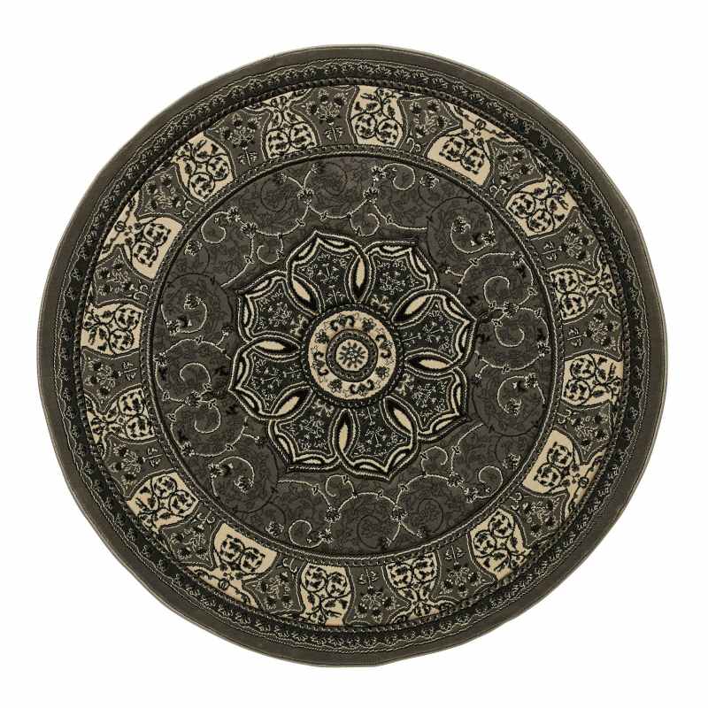 Heritage Circular Rugs 4400 in Grey