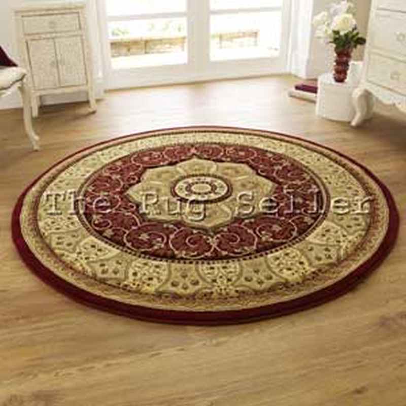 Heritage 4400 Circular Rugs in Red
