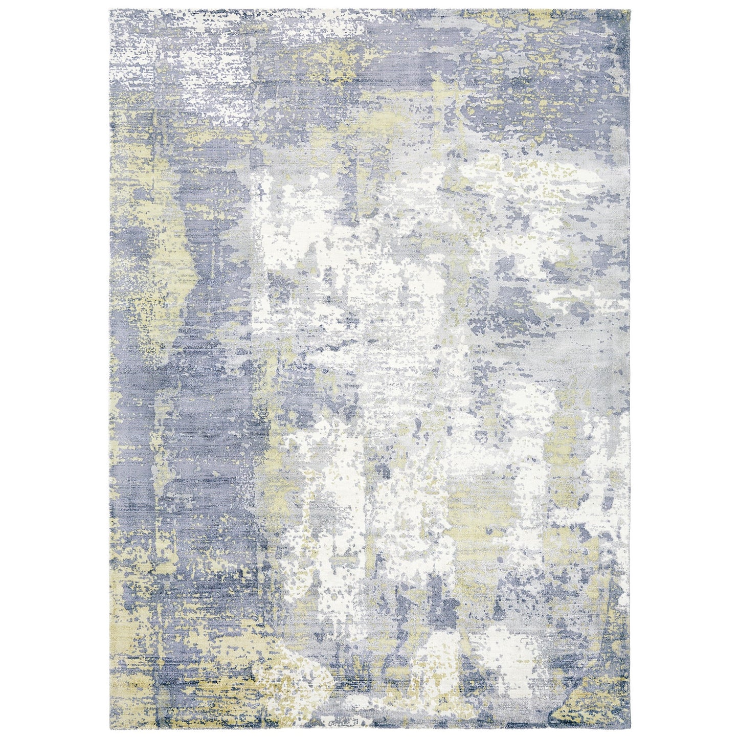 Gatsby Modern Abstract Metallic Viscose Rugs in Gold