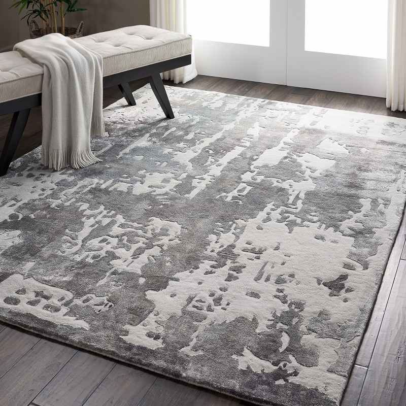 Prismatic Modern Abstract Rugs in PRS12 Charcoal Grey by Nourison