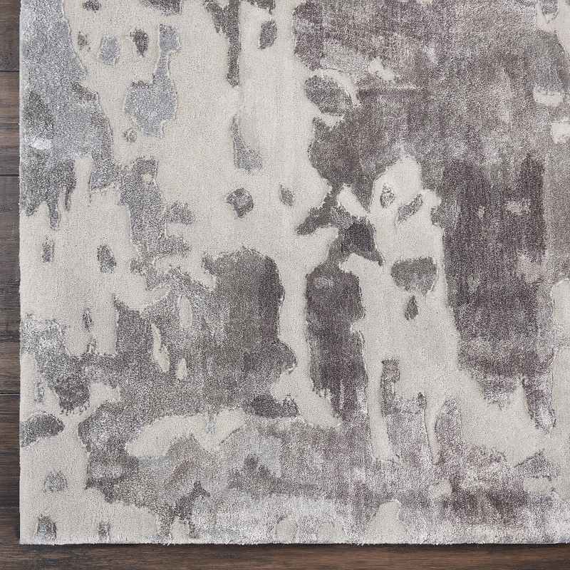 Prismatic Modern Abstract Rugs in PRS12 Charcoal Grey by Nourison