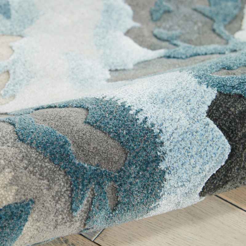 Prismatic Modern Abstract Rugs PRS14 in Grey Slate by Nourison