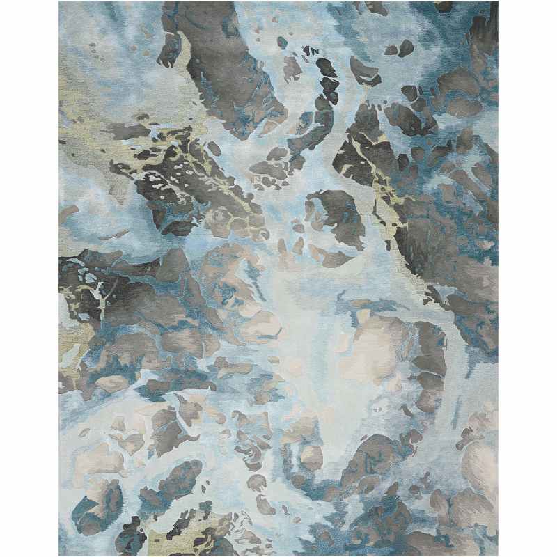 Prismatic Modern Abstract Rugs PRS14 in Grey Slate by Nourison