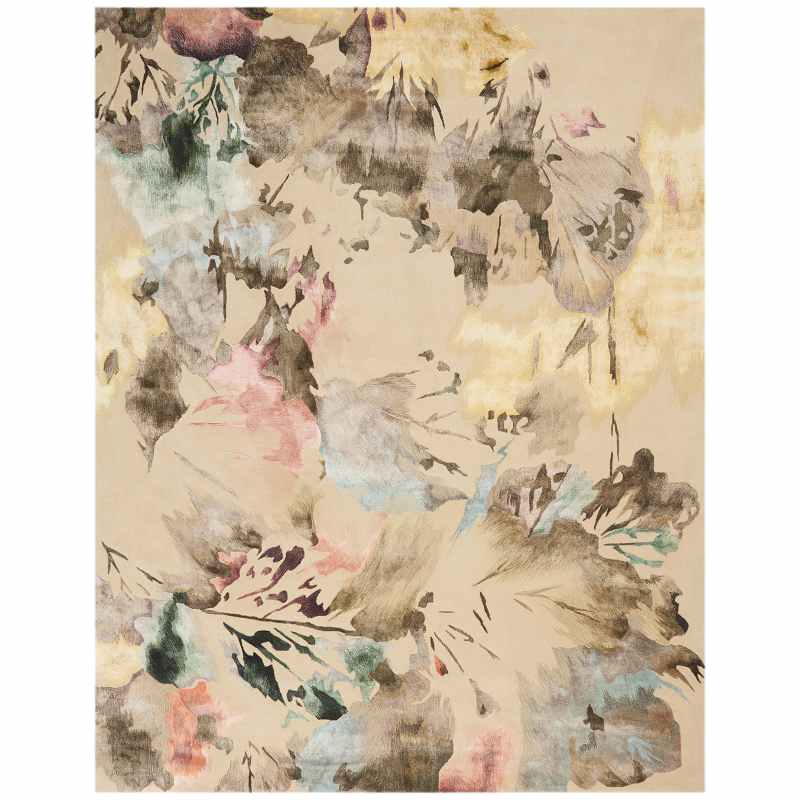 Prismatic Floral Rugs in PRS15 Beige Multi by Nourison