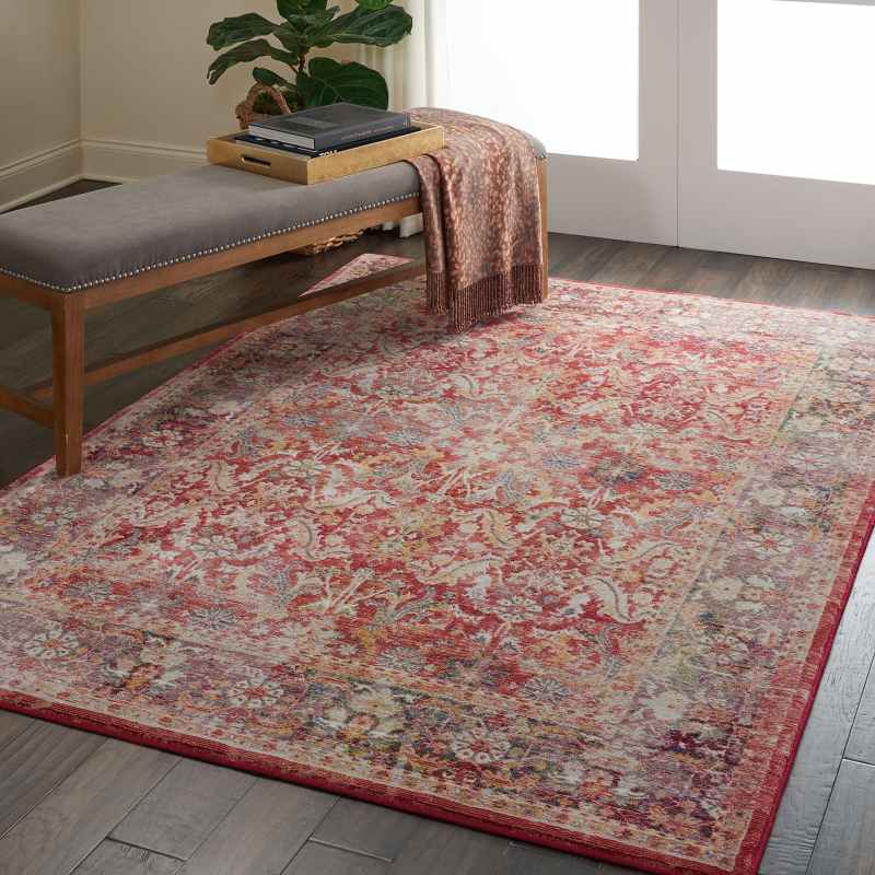 Ankara Global Traditional Persian Rugs ANR02 in Red