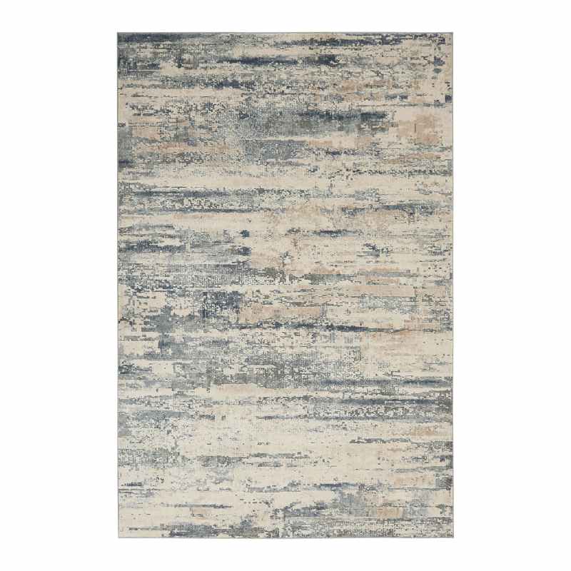 Rustic Textures Abstract Rugs RUS04 in Beige Grey
