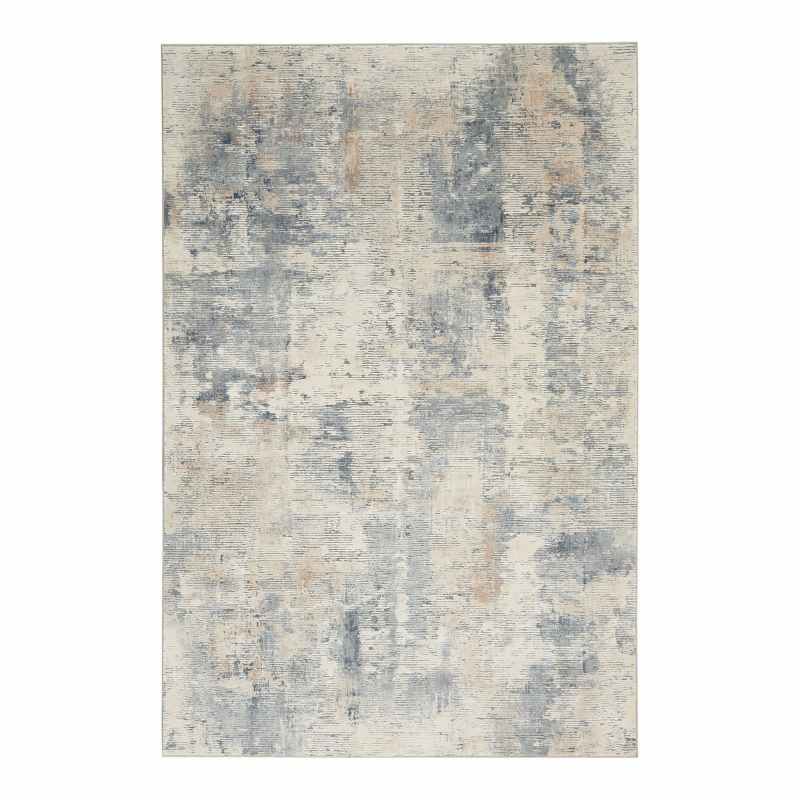 Rustic Textures Abstract Rugs RUS05 in Beige Grey