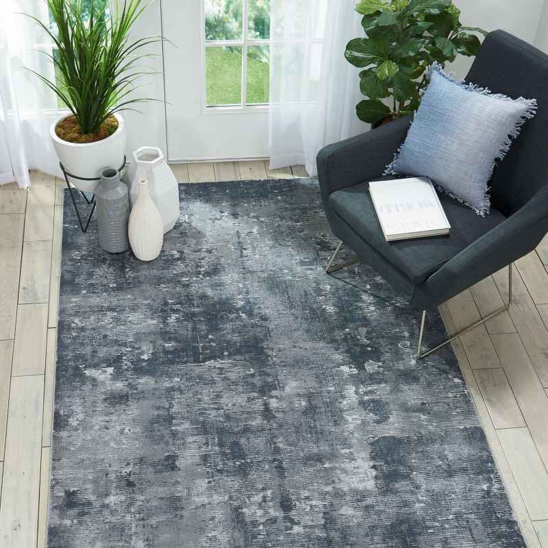 Rustic Textures Abstract Rugs RUS05 in Grey