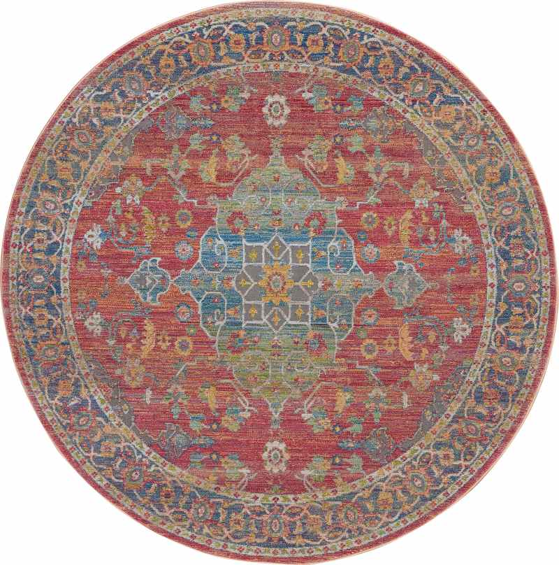 Ankara Global Circle Traditional Persian rug ANR01 in Multi