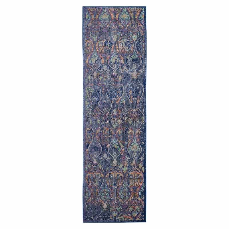 Ankara Global Traditional Persian Hallway Runners ANR08 in Navy Blue