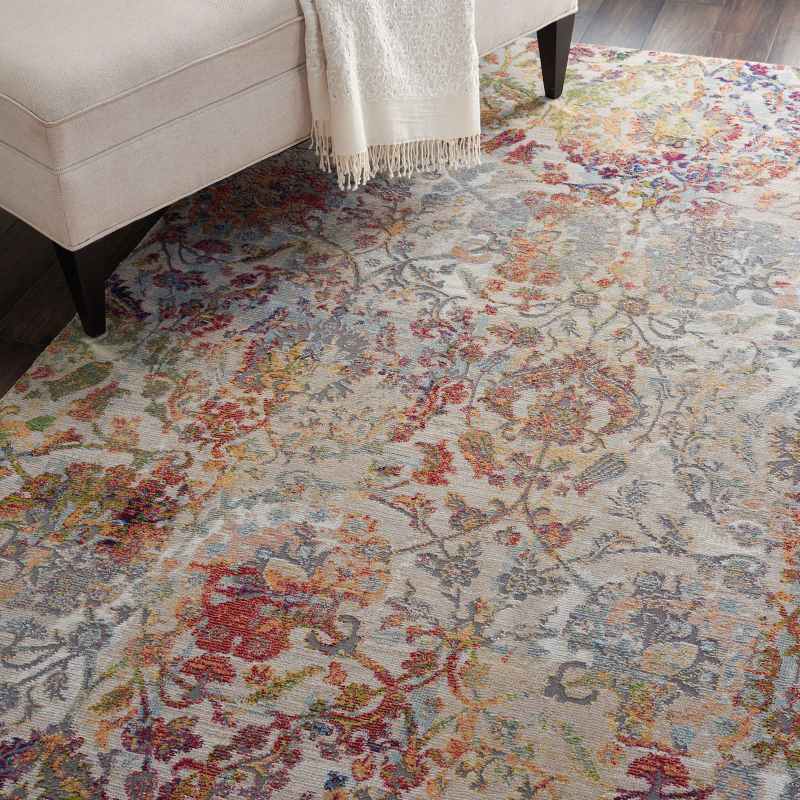 Ankara Global Circle Traditional Persian Rugs ANR06 in IVORG
