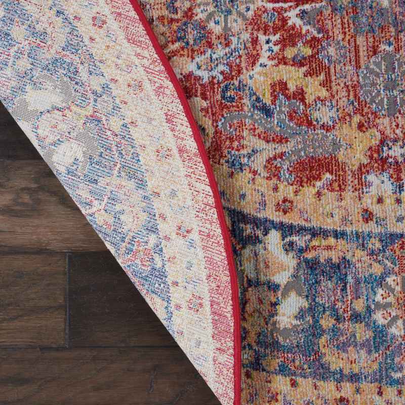 Ankara Global Circular Rugs ANR02 in Red
