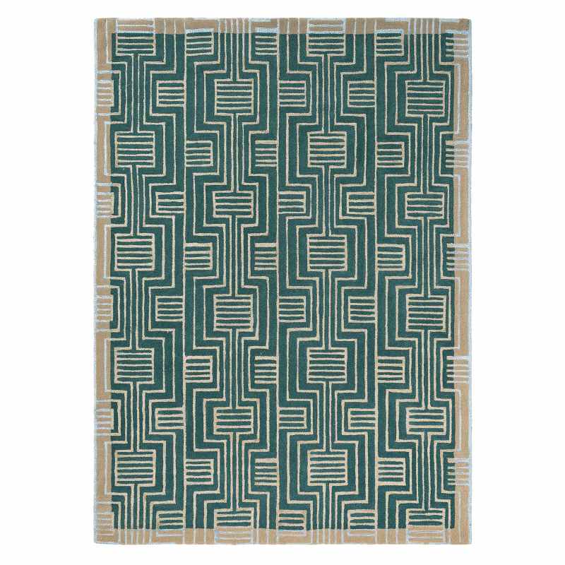 Kinmo Rugs 56807 by Ted Baker in Green