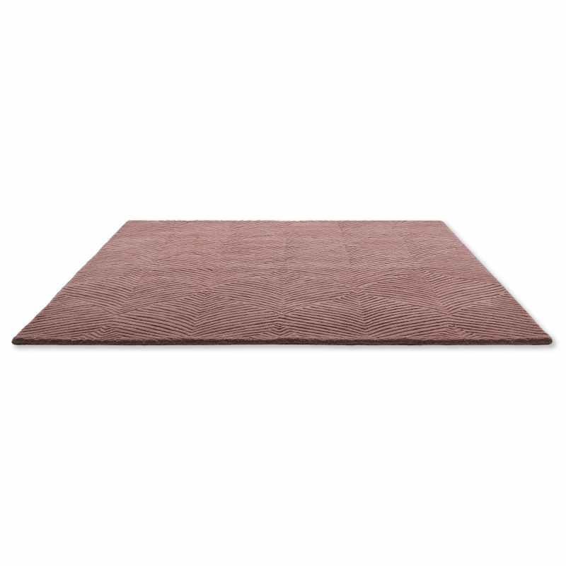 Folia Carved Wool Rugs 38902 by Wedgwood in Mink Brown